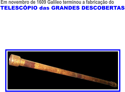 aperfeiçoamentos feitos no telescopio